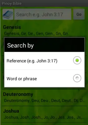 Pinoy Bible android App screenshot 1